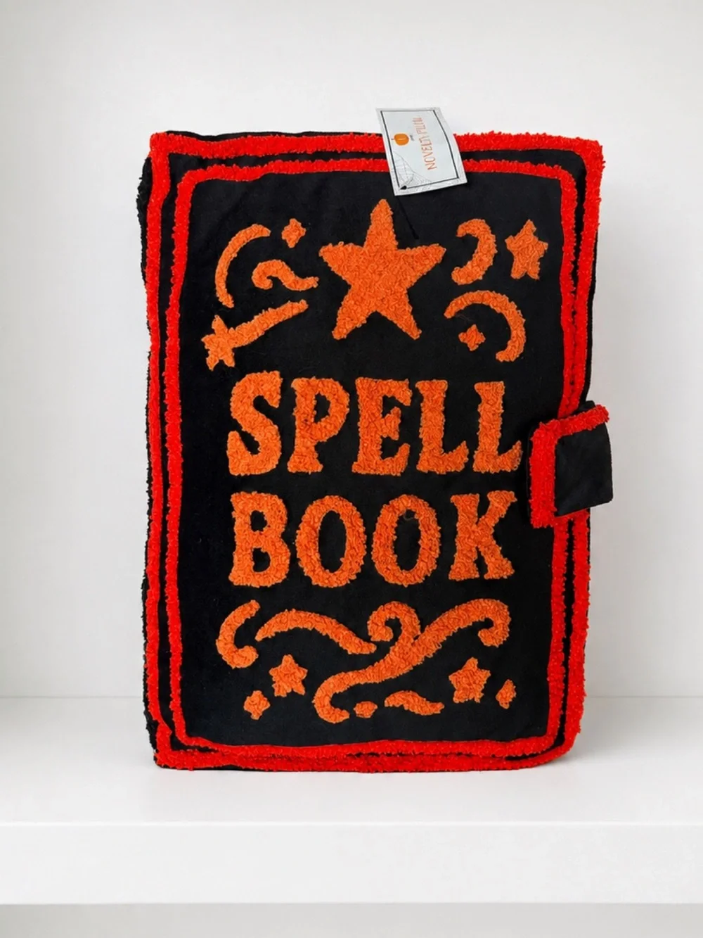 Target Spell Book Decorative Pillow in Black and Orange
